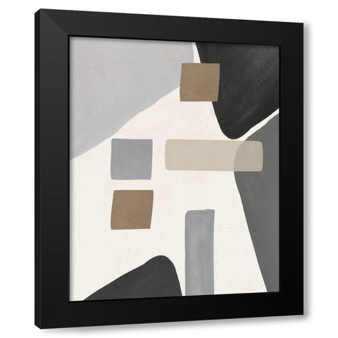 Grey Valley Black Modern Wood Framed Art Print with Double Matting by Jill, Susan
