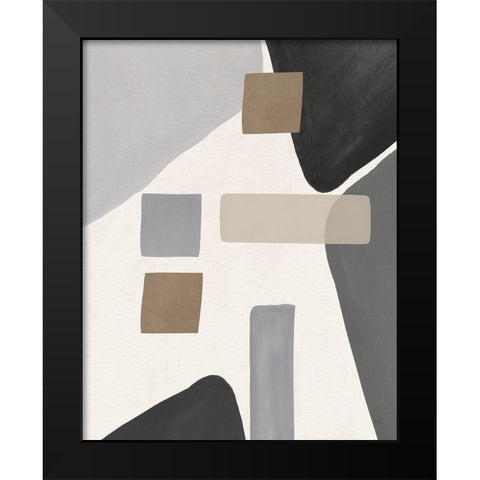 Grey Valley Black Modern Wood Framed Art Print by Jill, Susan
