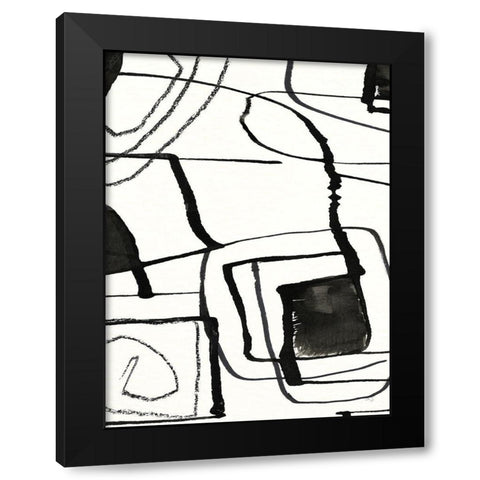 In The Neighborhood I Black Modern Wood Framed Art Print with Double Matting by Jill, Susan