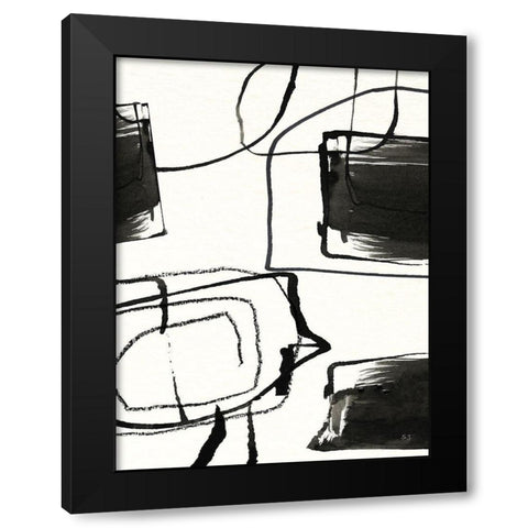 In The Neighborhood II Black Modern Wood Framed Art Print with Double Matting by Jill, Susan