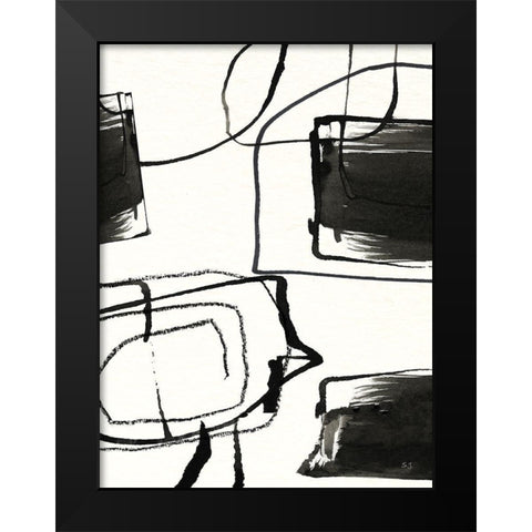 In The Neighborhood II Black Modern Wood Framed Art Print by Jill, Susan