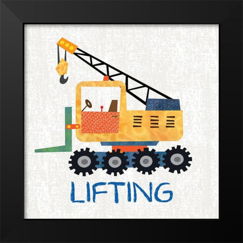 Lifting Black Modern Wood Framed Art Print by Knutsen, Conrad