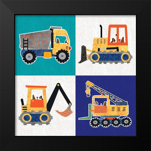 Construction Black Modern Wood Framed Art Print by Knutsen, Conrad