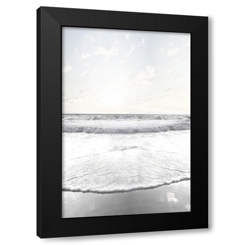 Serene Shore Black Modern Wood Framed Art Print by Carpentieri, Natalie