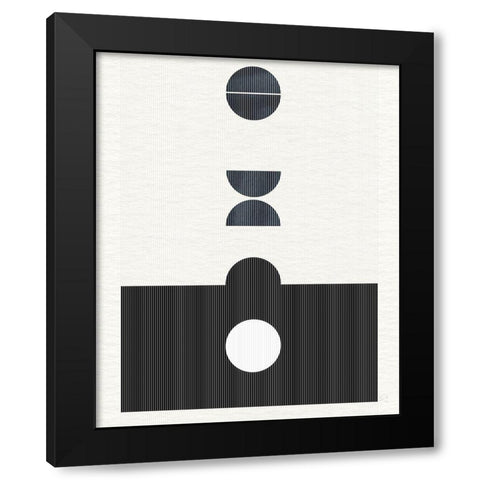 Eclipse I Black Modern Wood Framed Art Print with Double Matting by Jill, Susan
