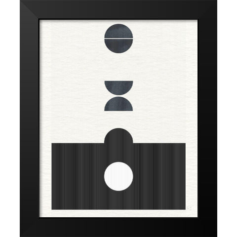 Eclipse I Black Modern Wood Framed Art Print by Jill, Susan