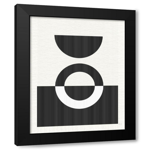 Eclipse III Black Modern Wood Framed Art Print with Double Matting by Jill, Susan