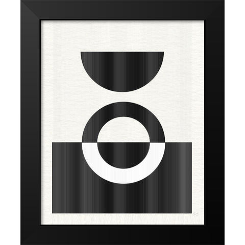 Eclipse III Black Modern Wood Framed Art Print by Jill, Susan