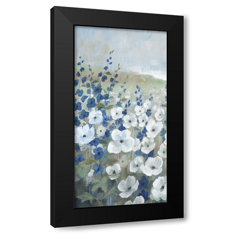 New Meadows Flowers I Black Modern Wood Framed Art Print with Double Matting by Nan