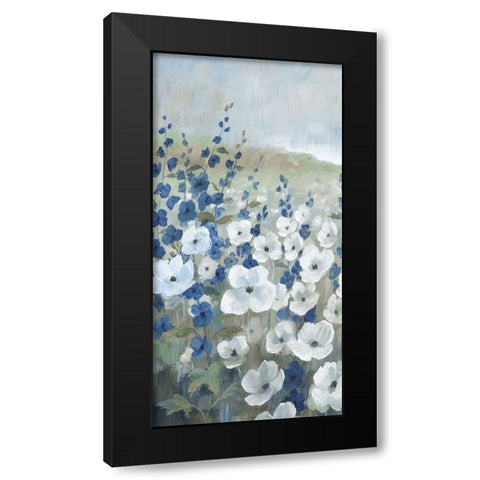 New Meadows Flowers I Black Modern Wood Framed Art Print by Nan