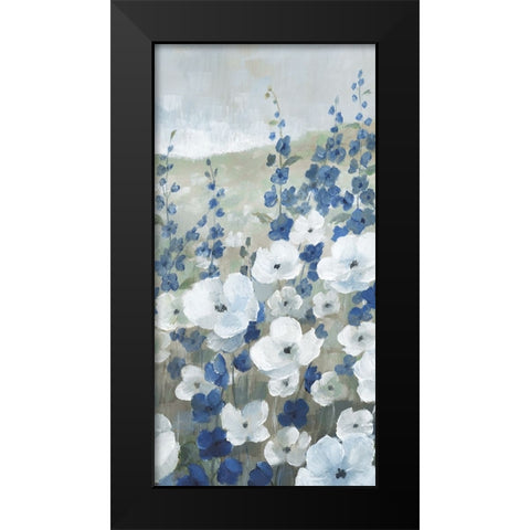 New Meadows Flowers II Black Modern Wood Framed Art Print by Nan