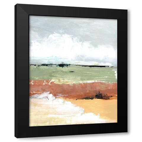 Quiet Prairie Grove I Black Modern Wood Framed Art Print with Double Matting by Tava Studios