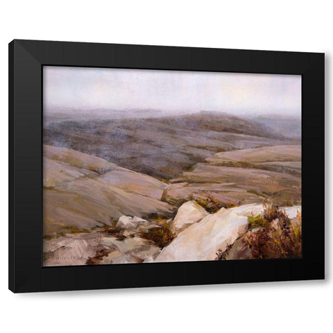 Main Mist Black Modern Wood Framed Art Print by Swatland, Katie