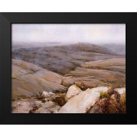 Main Mist Black Modern Wood Framed Art Print by Swatland, Katie