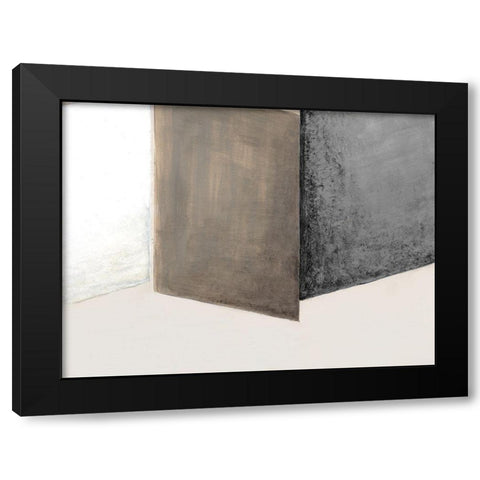 Shape Shift I Black Modern Wood Framed Art Print with Double Matting by Tava Studios
