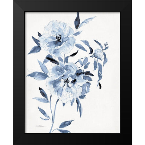 Inky Chickory Botanical I Black Modern Wood Framed Art Print by Robinson, Carol