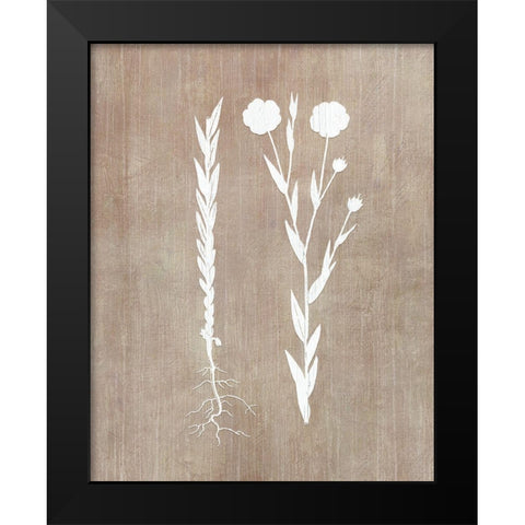 Botany Beauty III Black Modern Wood Framed Art Print by CAD Designs