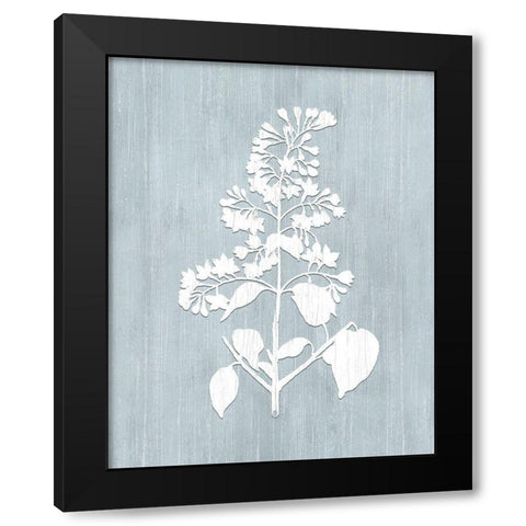Botany Beauty IV Black Modern Wood Framed Art Print with Double Matting by CAD Designs