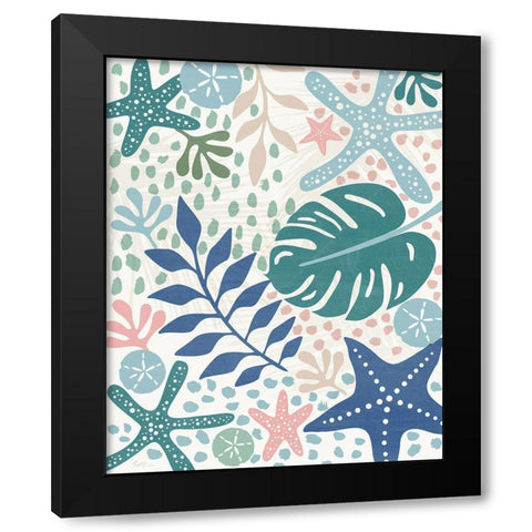 Ocean Treasures Black Modern Wood Framed Art Print with Double Matting by Carpentieri, Natalie