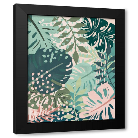 Island Tropics I Black Modern Wood Framed Art Print by Carpentieri, Natalie