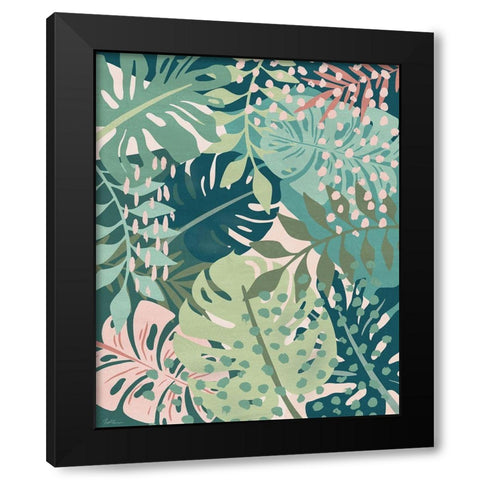 Island Tropics II Black Modern Wood Framed Art Print by Carpentieri, Natalie