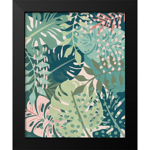 Island Tropics II Black Modern Wood Framed Art Print by Carpentieri, Natalie