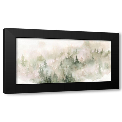 Misty Mountains Sides Black Modern Wood Framed Art Print by Robinson, Carol