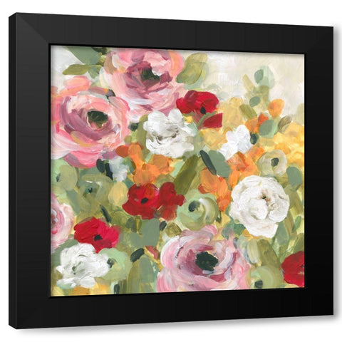 Leas Garden II Black Modern Wood Framed Art Print by Robinson, Carol