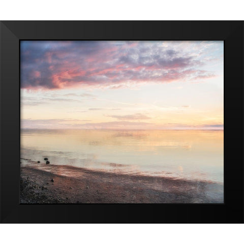 Endless Horizon Black Modern Wood Framed Art Print by Weisz, Irene