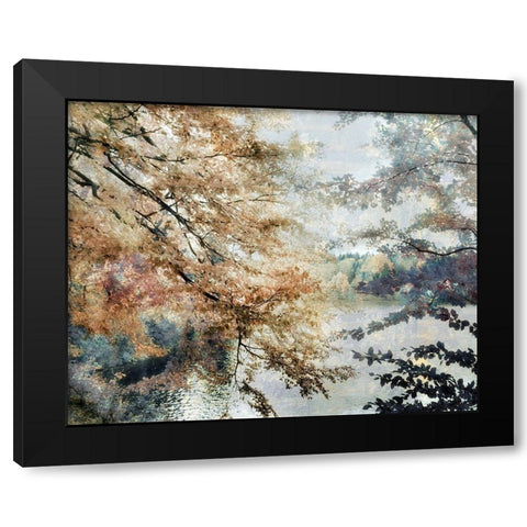 Spring Talking Black Modern Wood Framed Art Print with Double Matting by Weisz, Irene