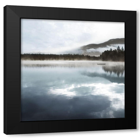 Quiet Moody Lake II Black Modern Wood Framed Art Print by Robinson, Carol