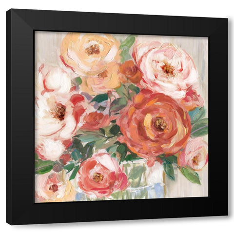 Naive Bouquet II Black Modern Wood Framed Art Print by Swatland, Sally