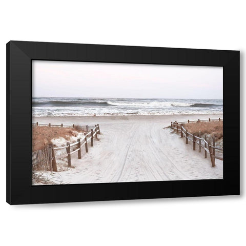 OBX Path Black Modern Wood Framed Art Print with Double Matting by Carpentieri, Natalie