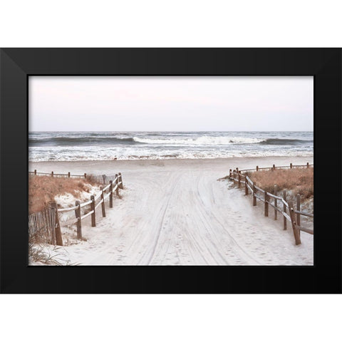 OBX Path Black Modern Wood Framed Art Print by Carpentieri, Natalie
