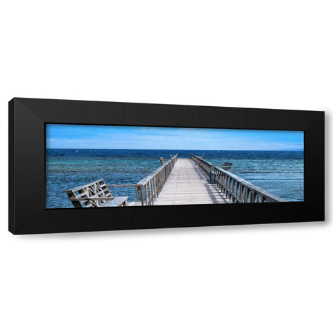Caribbean Sea Black Modern Wood Framed Art Print by Carpentieri, Natalie