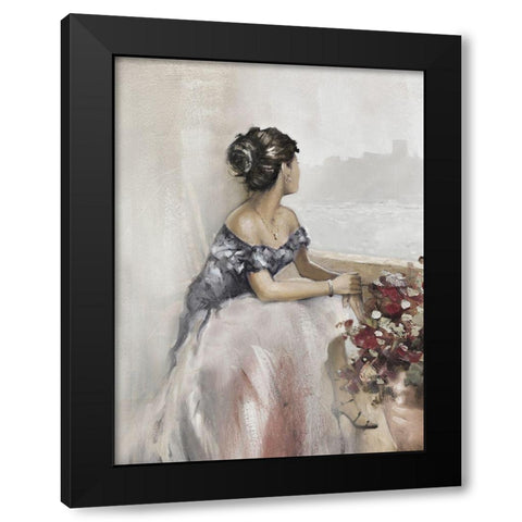 Romantic Soft Window Black Modern Wood Framed Art Print with Double Matting by Orme, E. Anthony