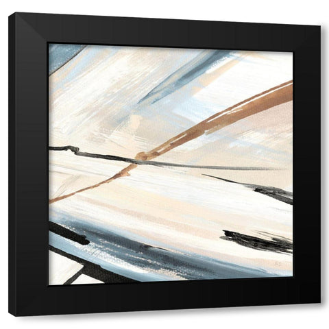 Dancing Wind II Black Modern Wood Framed Art Print by Jill, Susan
