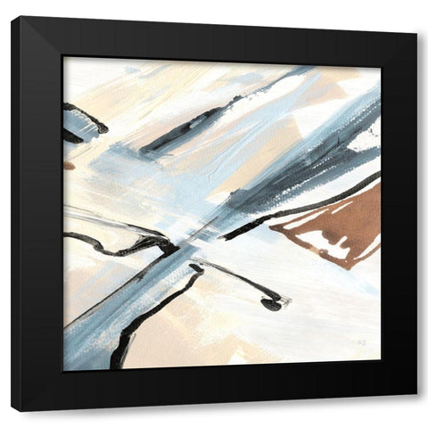 Dancing Wind III Black Modern Wood Framed Art Print by Jill, Susan