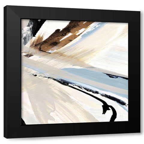 Dancing Wind IV Black Modern Wood Framed Art Print with Double Matting by Jill, Susan