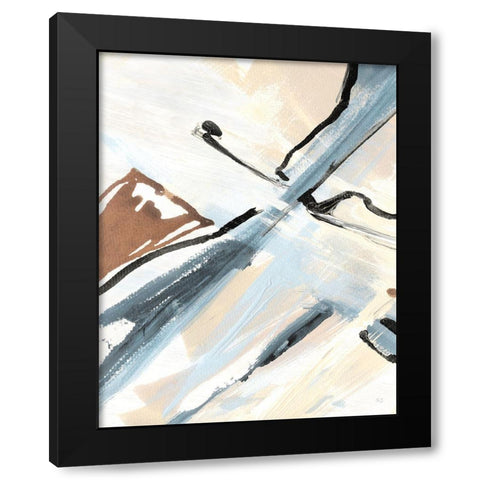 Dancing Wind Revisit I Black Modern Wood Framed Art Print with Double Matting by Jill, Susan