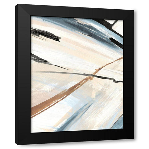 Dancing Wind Revisit II Black Modern Wood Framed Art Print by Jill, Susan