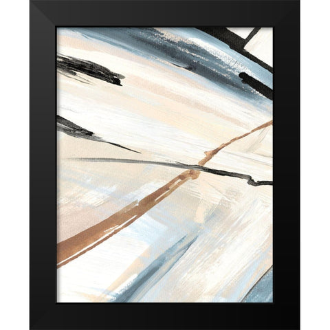 Dancing Wind Revisit II Black Modern Wood Framed Art Print by Jill, Susan