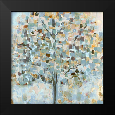 Mosaic Tree Black Modern Wood Framed Art Print by Jill, Susan