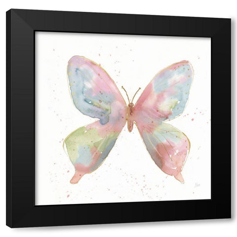 Butterfly Beauty II Black Modern Wood Framed Art Print by Nan