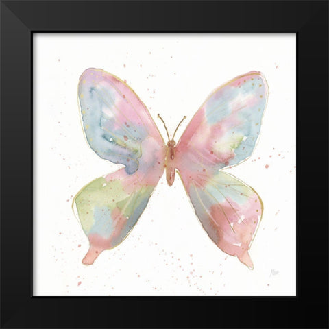 Butterfly Beauty II Black Modern Wood Framed Art Print by Nan