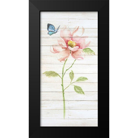 Soft Botanical I Black Modern Wood Framed Art Print by Nan