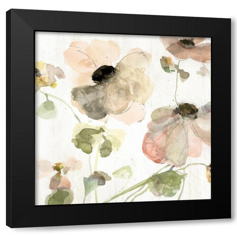 Soft Spring Pop I Black Modern Wood Framed Art Print with Double Matting by Swatland, Katie