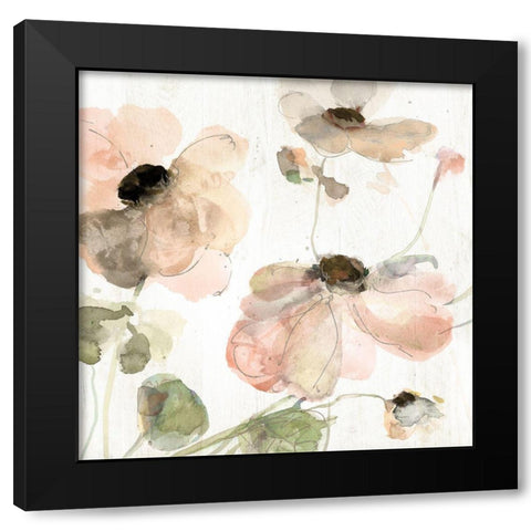 Soft Spring Pop II Black Modern Wood Framed Art Print by Swatland, Katie