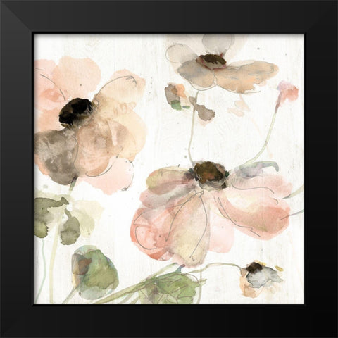Soft Spring Pop II Black Modern Wood Framed Art Print by Swatland, Katie
