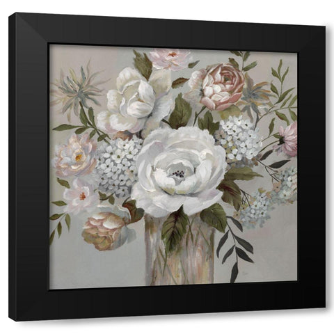 Shades of Beauty Black Modern Wood Framed Art Print with Double Matting by Nan